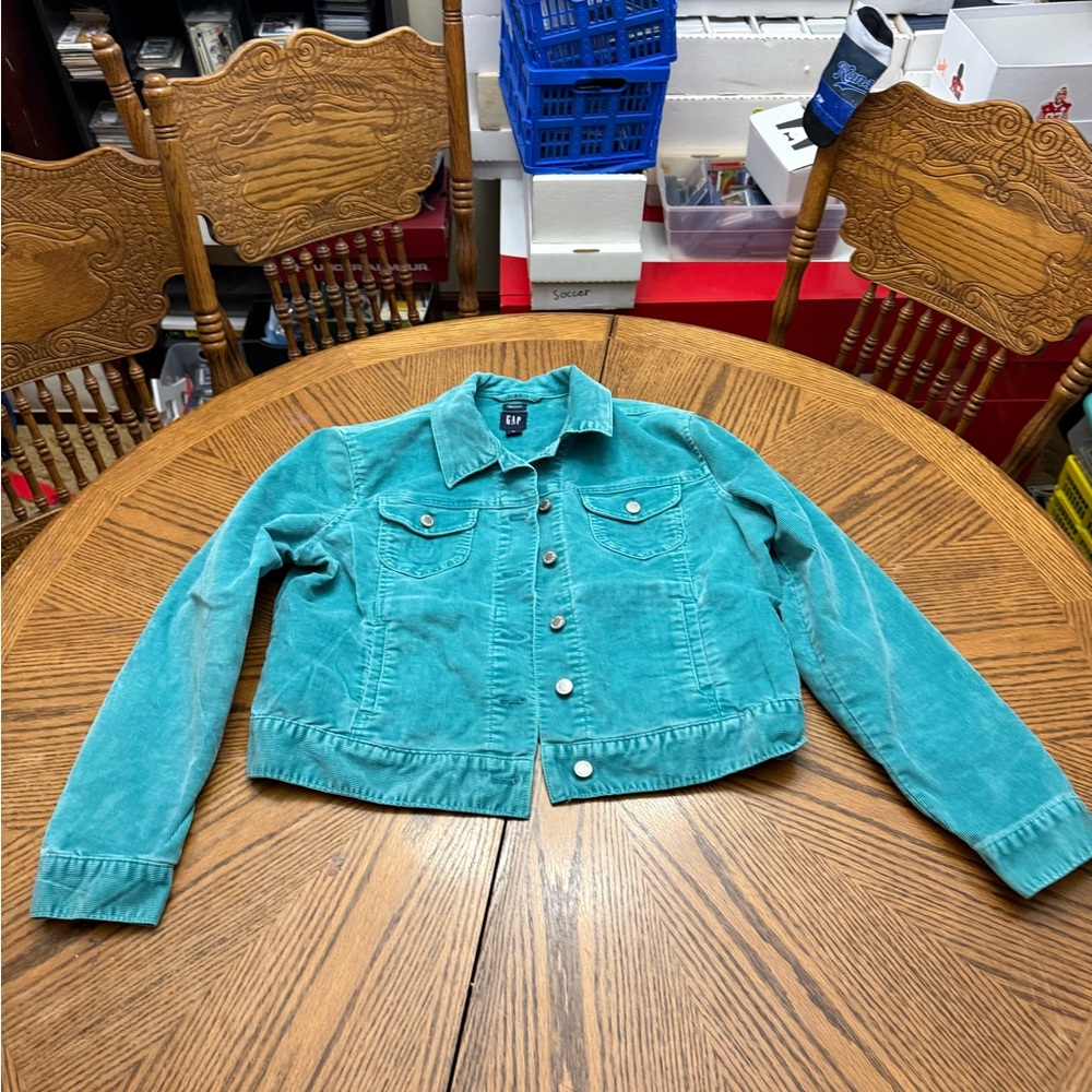 GAP Teal Jean Jacket